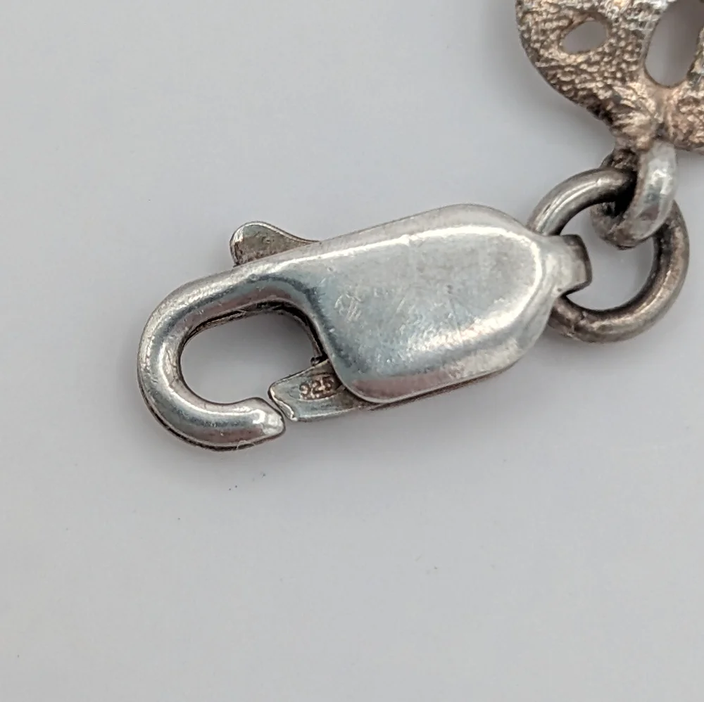Solid .925 Silver Sand-dollar Bracelet